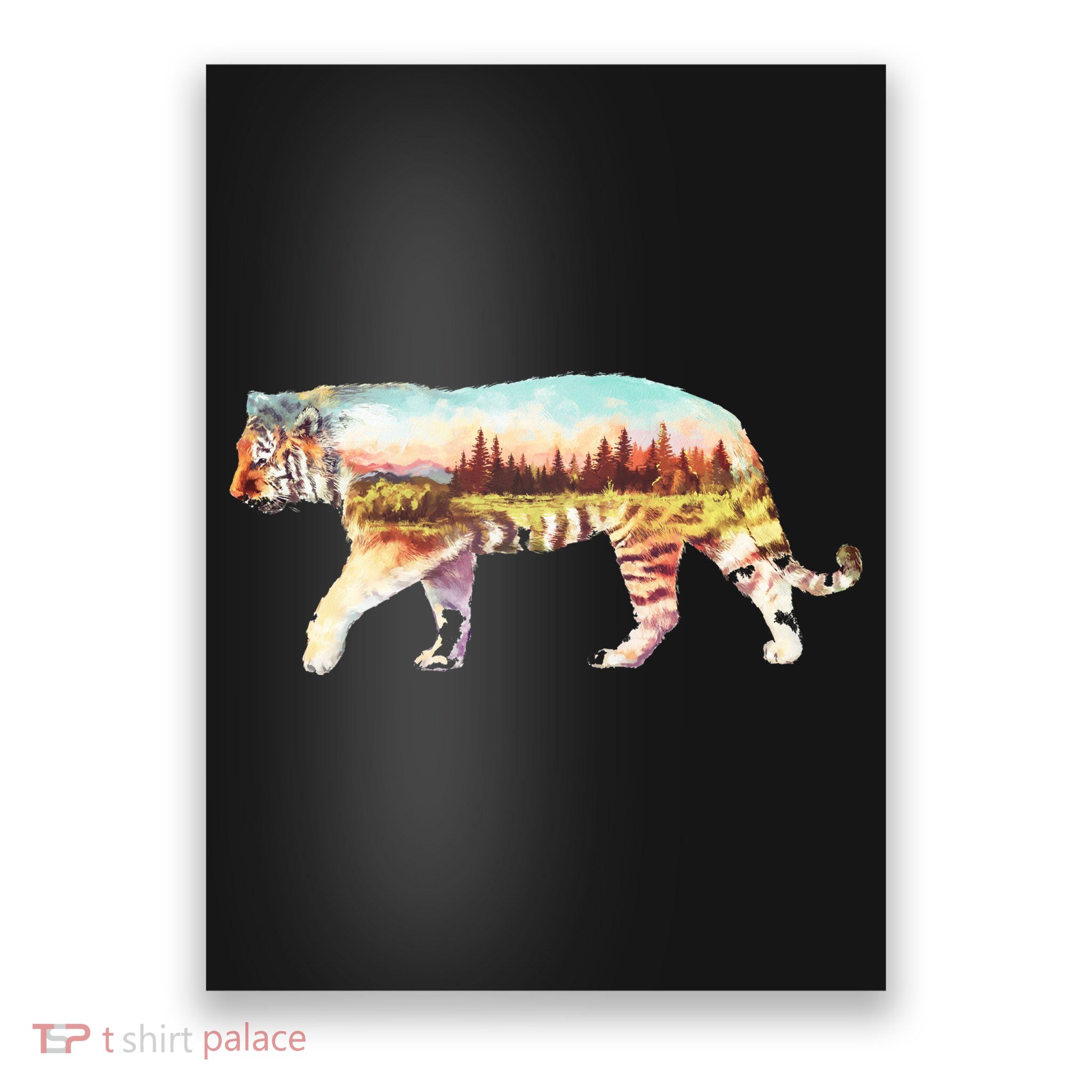 Adventurous Tiger Wilderness Graphic Poster