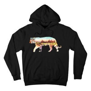 Adventurous Tiger Wilderness Graphic Tall Hoodie