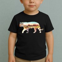Adventurous Tiger Wilderness Graphic Toddler T-Shirt