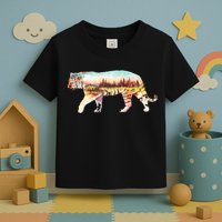 Adventurous Tiger Wilderness Graphic Toddler T-Shirt
