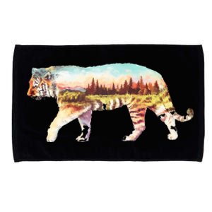 Adventurous Tiger Wilderness Graphic Microfiber Hand Towel