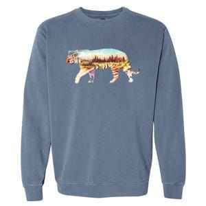 Adventurous Tiger Wilderness Graphic Garment-Dyed Sweatshirt