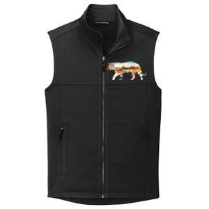 Adventurous Tiger Wilderness Graphic Collective Smooth Fleece Vest