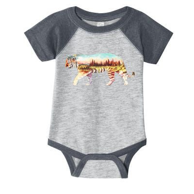 Adventurous Tiger Wilderness Graphic Infant Baby Jersey Bodysuit