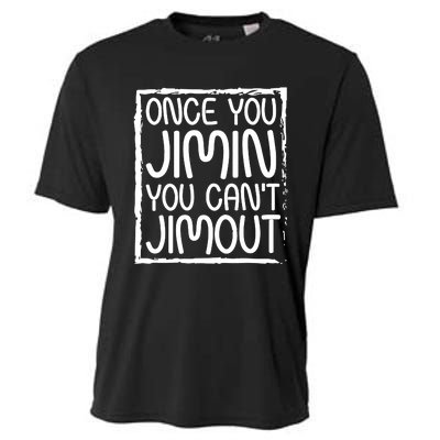 Ateez Tetris Wearing Once You Jimin You CanT Jimout Cooling Performance Crew T-Shirt