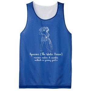 Aquarius The Water Bearer Astrology Zodiac Sign Funny Facts Funny Gift Mesh Reversible Basketball Jersey Tank