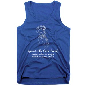 Aquarius The Water Bearer Astrology Zodiac Sign Funny Facts Funny Gift Tank Top