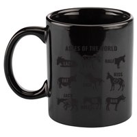 Asses The World Funny Lazy Smart Half Fat Kick Kick Donkey 11oz C Handle Ceramic Mug