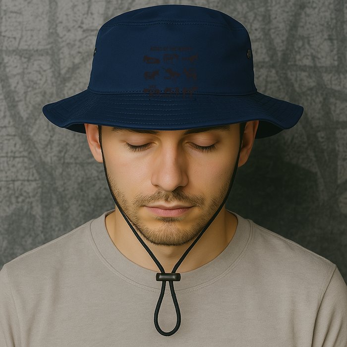 Asses The World Funny Lazy Smart Half Fat Kick Kick Donkey Bucket Hat