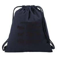 Asses The World Funny Lazy Smart Half Fat Kick Kick Donkey Drawstring Bag