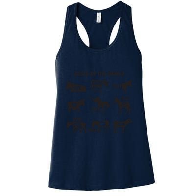 Asses The World Funny Lazy Smart Half Fat Kick Kick Donkey Womens Tank Top