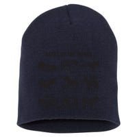 Asses The World Funny Lazy Smart Half Fat Kick Kick Donkey Short Acrylic Beanie