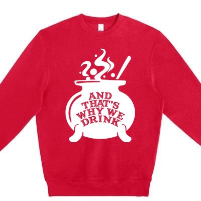 And That’S Why We Drink Witch’S Brew Premium Crewneck Sweatshirt