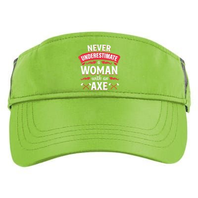 Axe Throwing Women Funny Hatchet Lumberjack Adult Drive Performance Visor