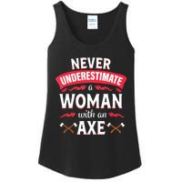 Axe Throwing Women Funny Hatchet Lumberjack Ladies Essential Tank