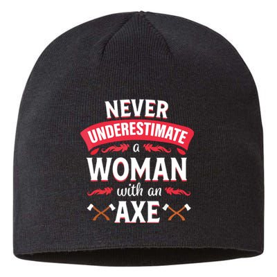 Axe Throwing Women Funny Hatchet Lumberjack Sustainable Beanie