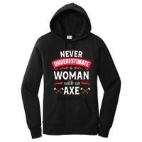 Axe Throwing Women Funny Hatchet Lumberjack Women's Pullover Hoodie