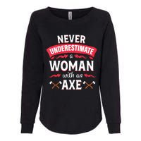 Axe Throwing Women Funny Hatchet Lumberjack Womens California Wash Sweatshirt