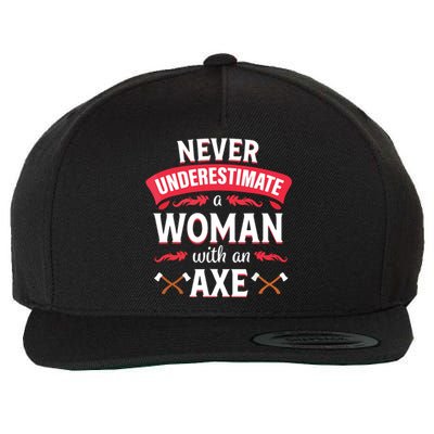 Axe Throwing Women Funny Hatchet Lumberjack Wool Snapback Cap