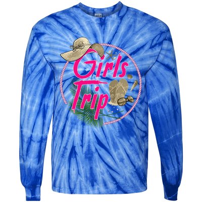 Awesome Trip Women Besties Ladies Cruise Lovers Tie-Dye Long Sleeve Shirt