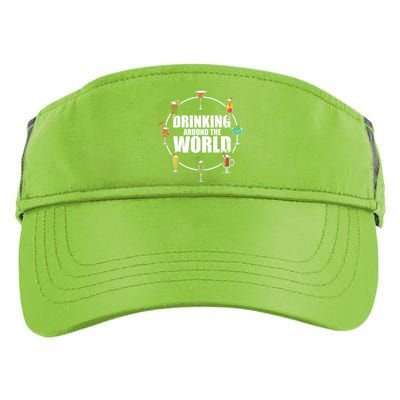 Around The World Ing Lover Alcoholic Beverage Gift Adult Drive Performance Visor