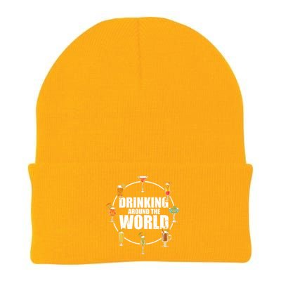 Around The World Ing Lover Alcoholic Beverage Gift Knit Cap Winter Beanie