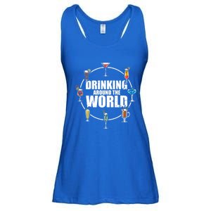 Around The World Ing Lover Alcoholic Beverage Gift Ladies Essential Flowy Tank