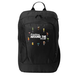 Around The World Ing Lover Alcoholic Beverage Gift City Backpack