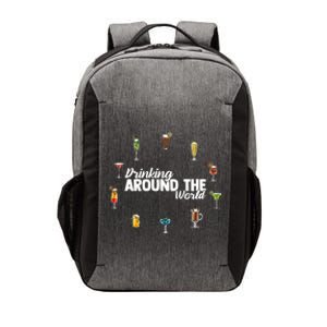 Around The World Ing Lover Alcoholic Beverage Gift Vector Backpack