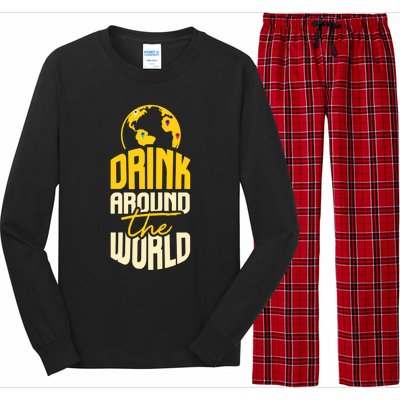 Around The World I Ing Outfit I Ing Funny Gift Long Sleeve Pajama Set