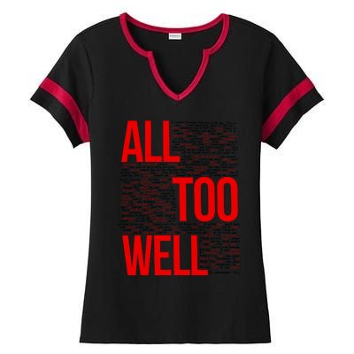 All Too Well Swiftie Ladies Halftime Notch Neck Tee