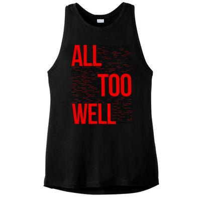 All Too Well Swiftie Ladies PosiCharge Tri-Blend Wicking Tank