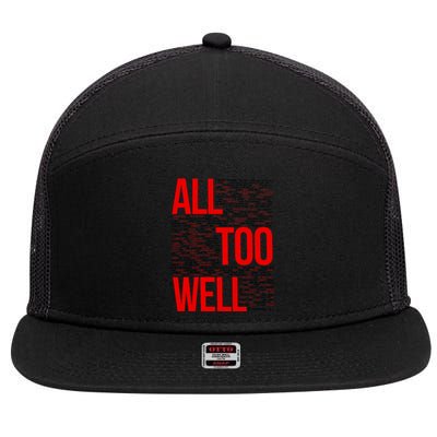 All Too Well Swiftie 7 Panel Mesh Trucker Snapback Hat