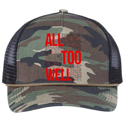 All Too Well Swiftie Retro Rope Trucker Hat Cap