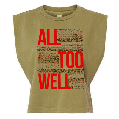 All Too Well Swiftie Garment-Dyed Women's Muscle Tee