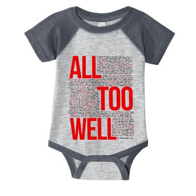 All Too Well Swiftie Infant Baby Jersey Bodysuit