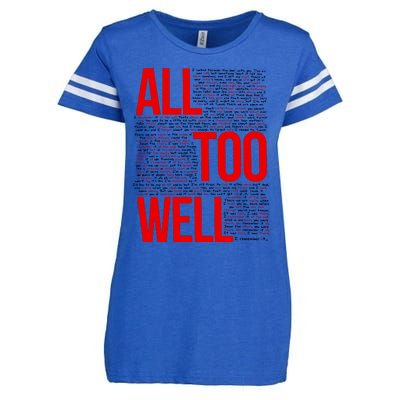 All Too Well Swiftie Enza Ladies Jersey Football T-Shirt