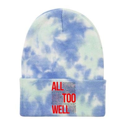 All Too Well Swiftie Tie Dye 12in Knit Beanie