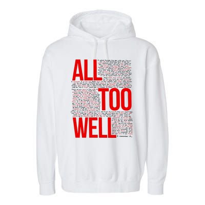 All Too Well Swiftie Garment-Dyed Fleece Hoodie