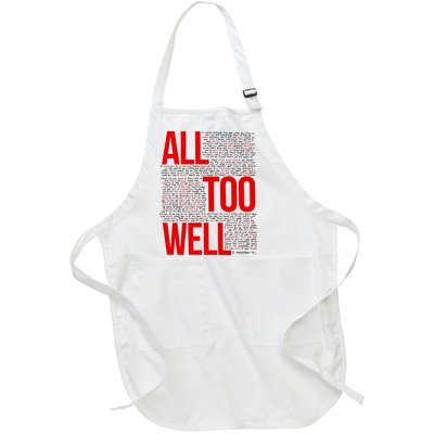 All Too Well Swiftie Full-Length Apron With Pockets