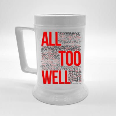 All Too Well Swiftie Beer Stein