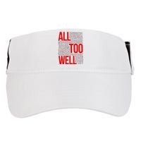 All Too Well Swiftie Adult Drive Performance Visor