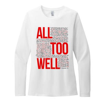 All Too Well Swiftie Womens CVC Long Sleeve Shirt