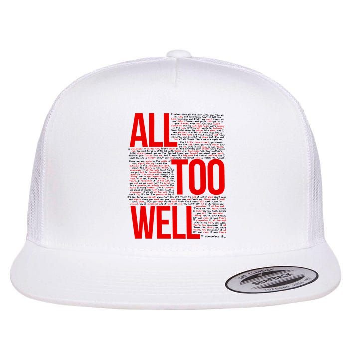 All Too Well Swiftie Flat Bill Trucker Hat