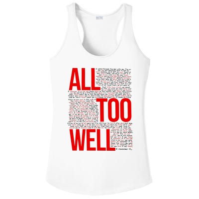 All Too Well Swiftie Ladies PosiCharge Competitor Racerback Tank