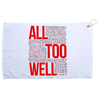 All Too Well Swiftie Grommeted Golf Towel