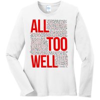 All Too Well Swiftie Ladies Long Sleeve Shirt