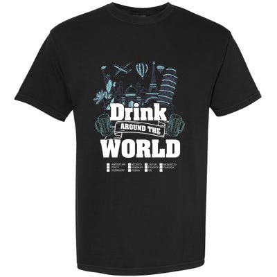 Around The World Traveler Cool Gift Garment-Dyed Heavyweight T-Shirt