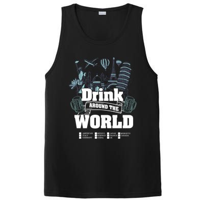 Around The World Traveler Cool Gift PosiCharge Competitor Tank