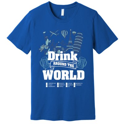 Around The World Traveler Cool Gift Premium T-Shirt